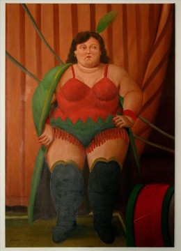 Fernando Botero Painting - mujer de circo 108 Fernando Botero